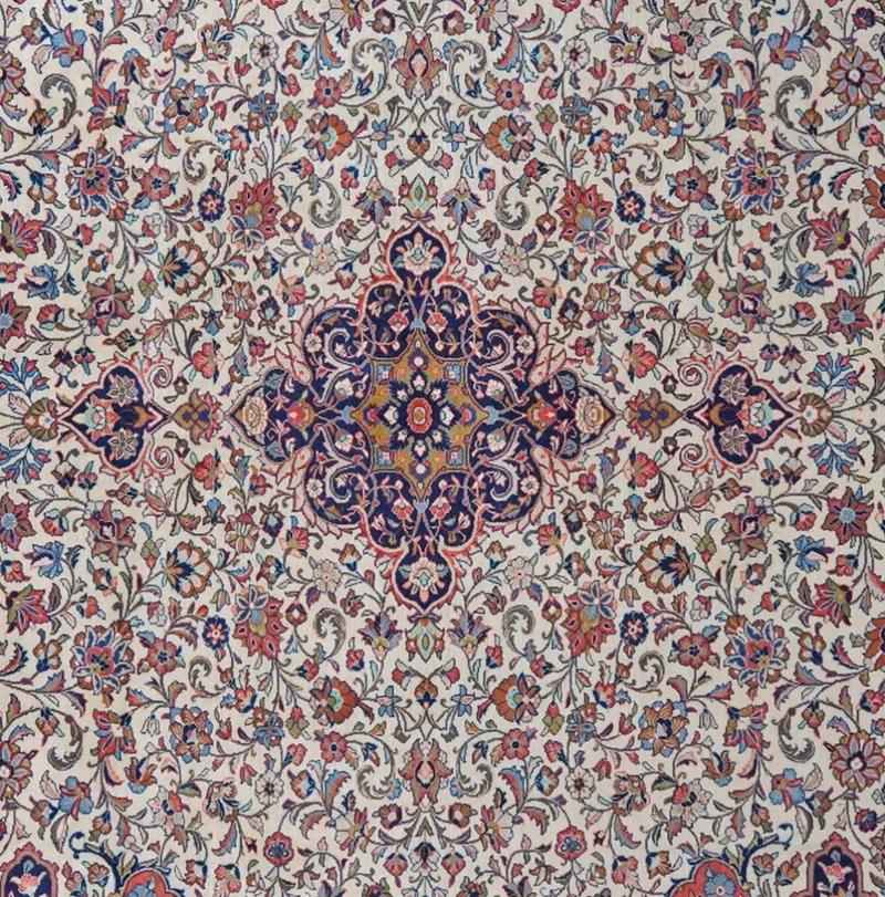 Sarough · Handgeknüpft – Beige, 385x274 cm