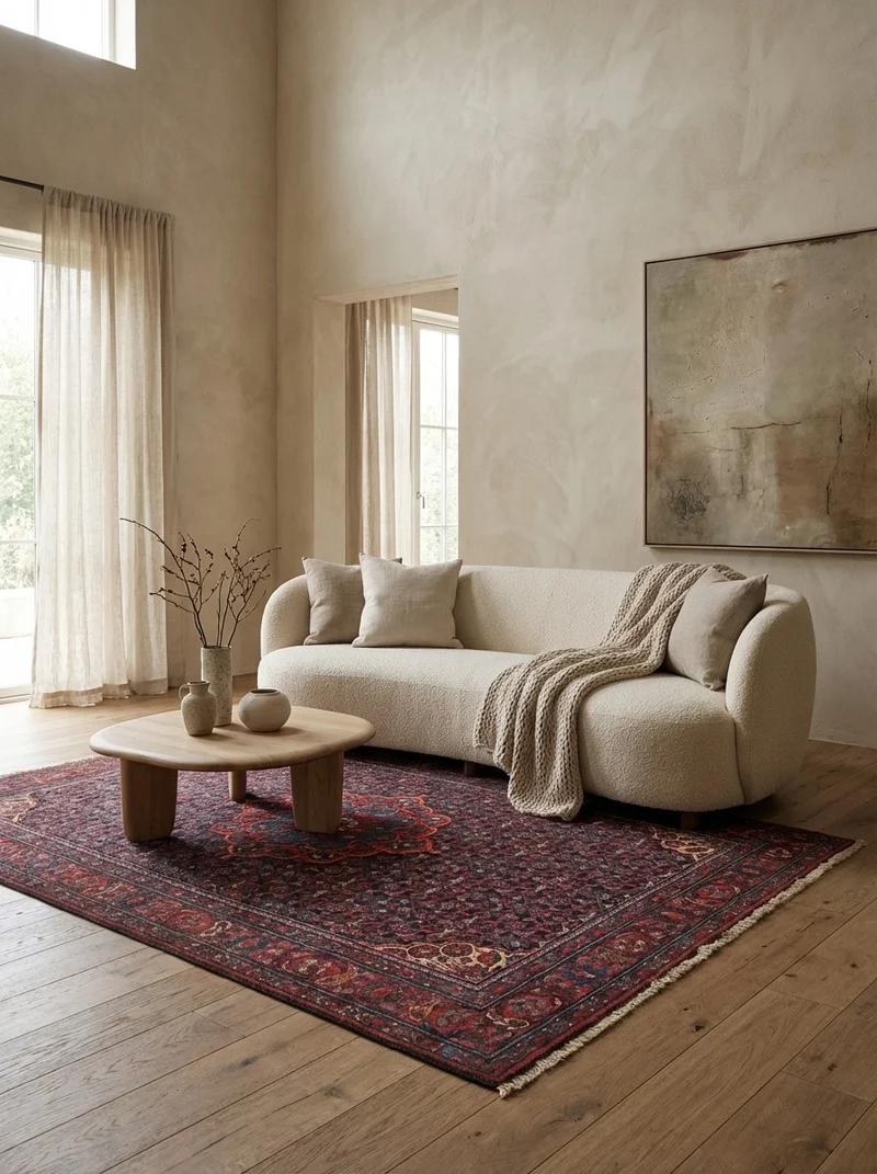 Koutabad · Handgeknüpft – Blau, 202x140 cm