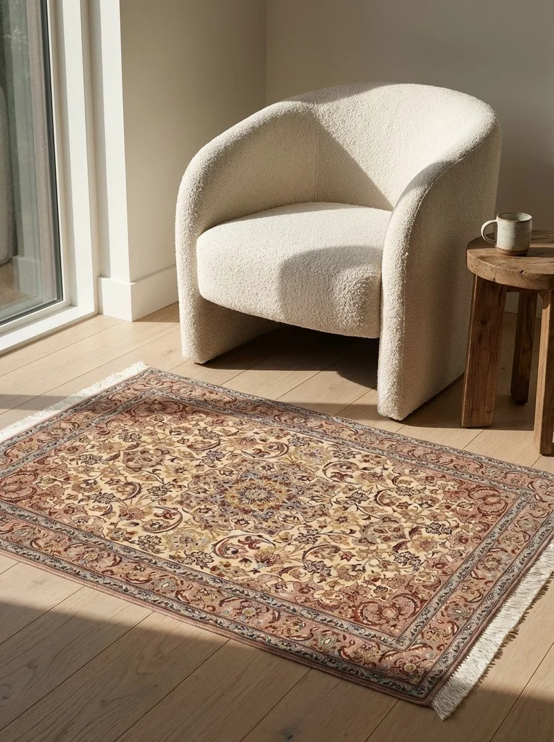 Isfahan · Handgeknüpft – Beige, 158x104 cm