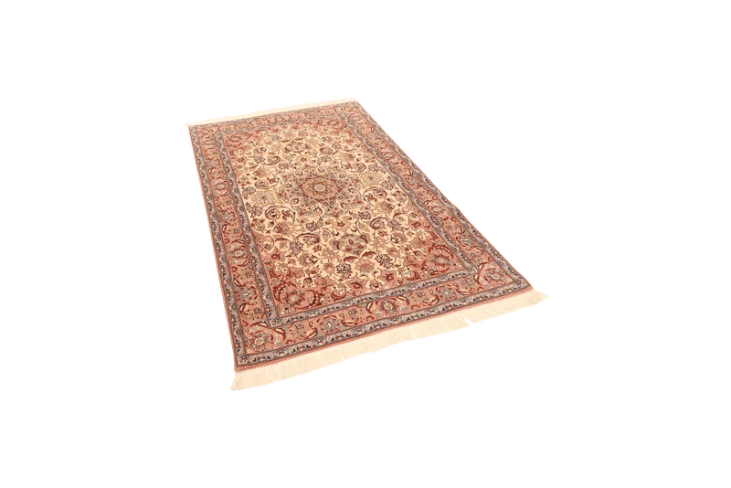 Isfahan · Handgeknüpft – Beige, 158x104 cm