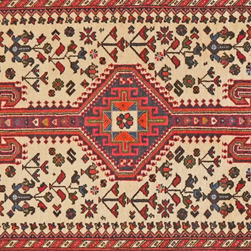 Nasrabad · Handgeknüpft – Beige, 295x82 cm