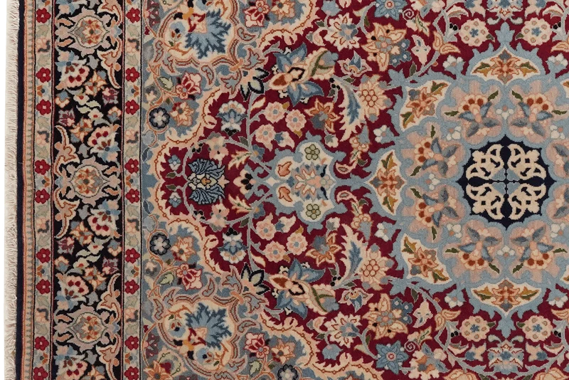 Isfahan · Handgeknüpft – Bunt, 108x76 cm