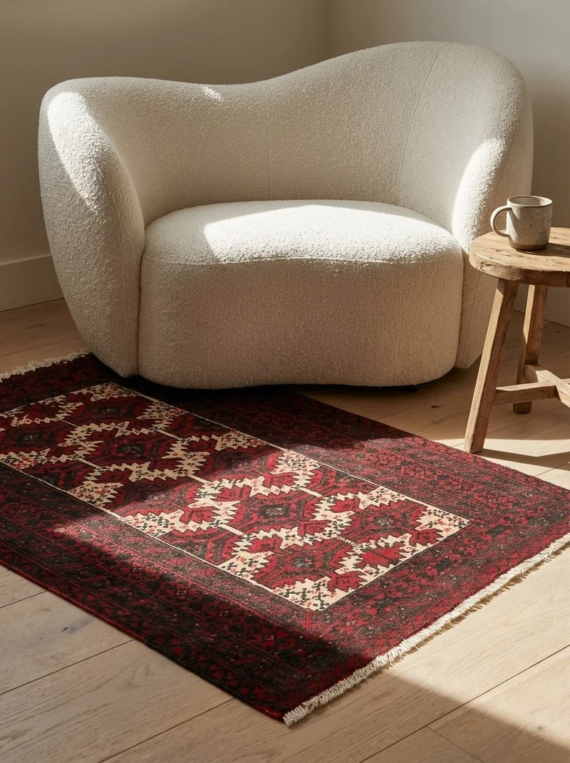 Belutch · Handgeknüpft – Beige, 92x66 cm