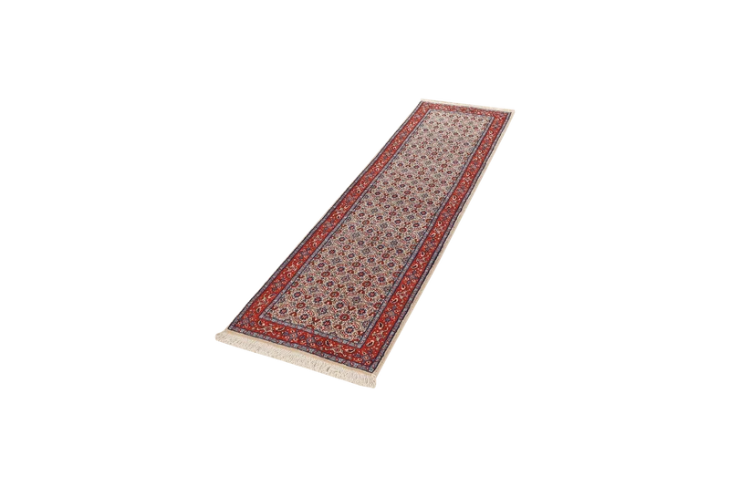 Moud Mahi · Handgeknüpft – Beige, 196x50 cm