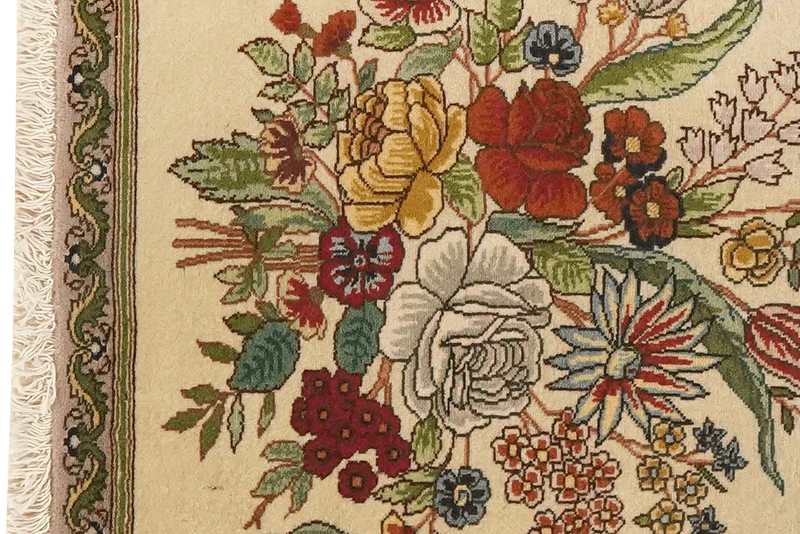 Tabriz Old · Handgeknüpft – Beige, 63x53 cm
