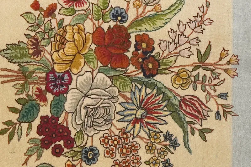 Tabriz Old · Handgeknüpft – Beige, 63x53 cm