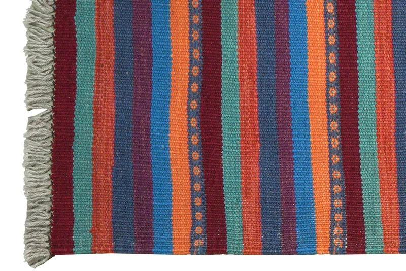 Kelim Gashgai · Handgewebt – Bunt, 195x60 cm