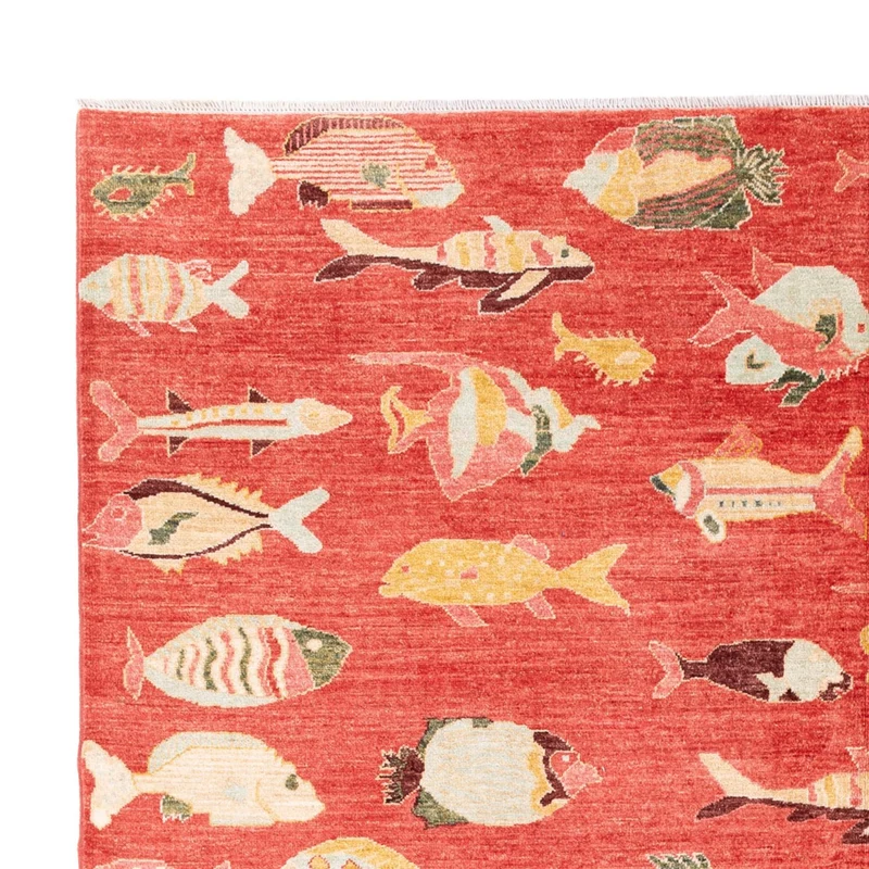 Designer Teppich 205x296cm - mehrfarbig