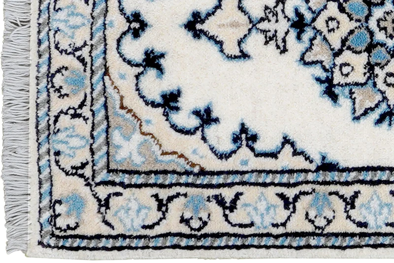 Nain 12La · Handgeknüpft – Beige, 63x39 cm