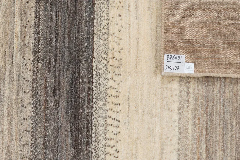 Gabbeh Sonnat · Handgeknüpft – Beige, 210x122 cm