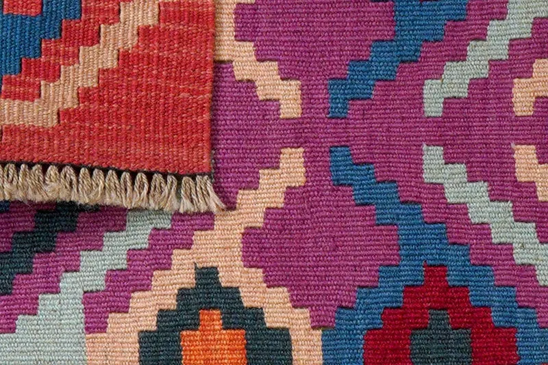 Kelim Gashgai · Handgewebt – Violett, 86x62 cm