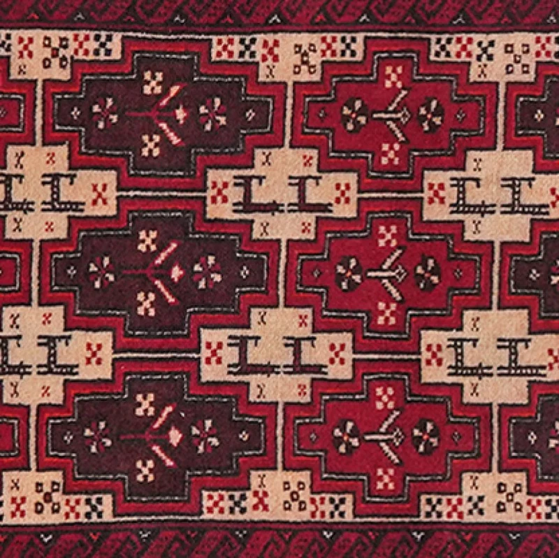 Belutch · Handgeknüpft – Beige, 87x65 cm