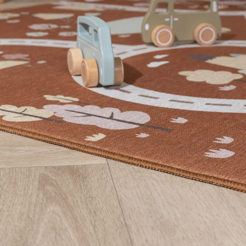 Auto Spielteppich - Rocky Ride Terracotta