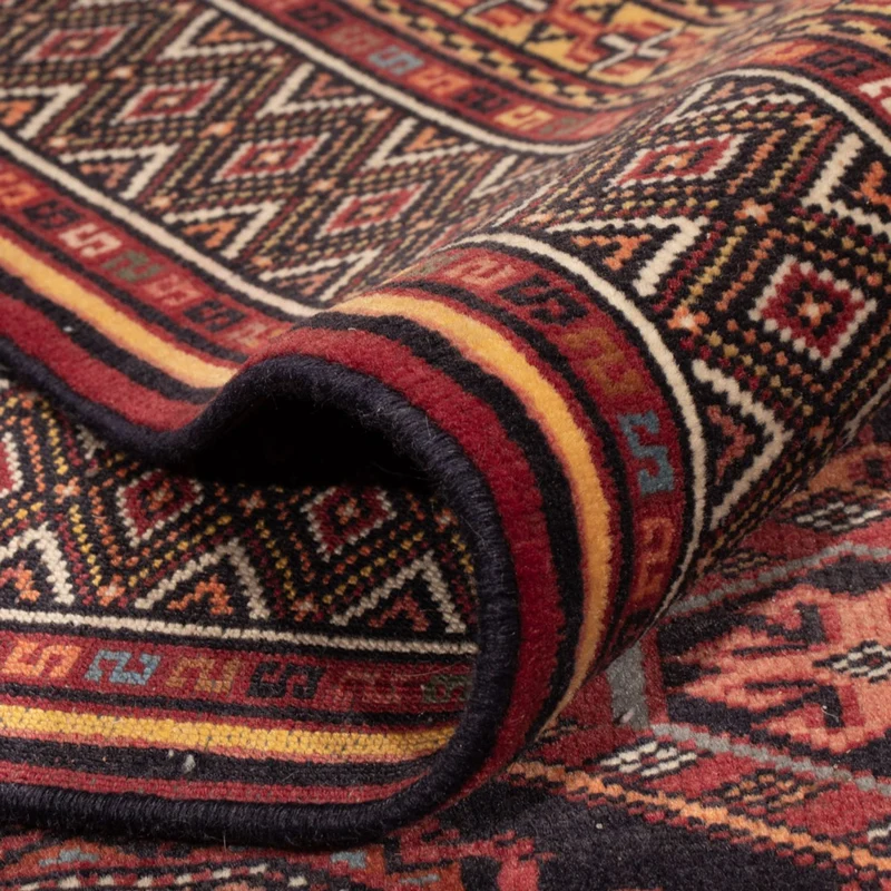 Afghan Teppich 243x321cm - Orientteppich - dunkelrot