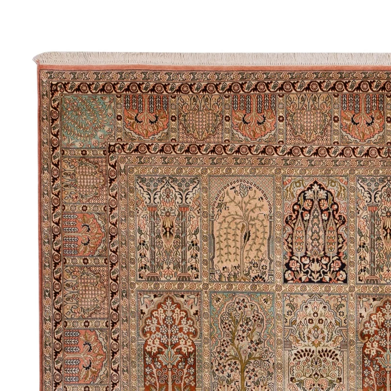Seidenteppich - Kaschmir Seide - 238 x 324 cm - beige
