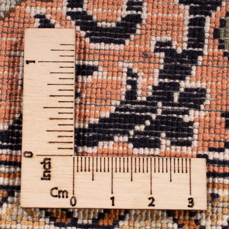 Kaschmir Seide Teppich 246x330cm - Orientteppich - dunkelbeige
