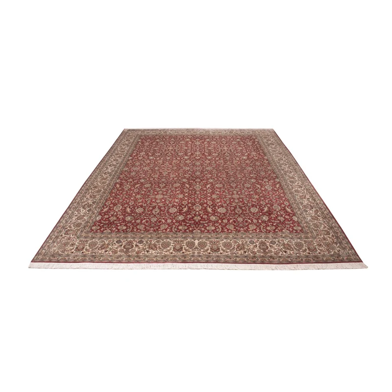 Seidenteppich - Kaschmir Seide - 279 x 369 cm - rot