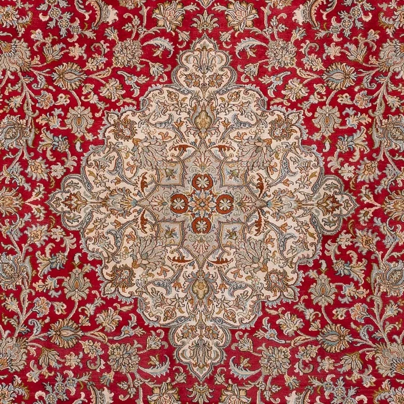 Kaschmir Seide Teppich 244x339cm - Orientteppich - rot