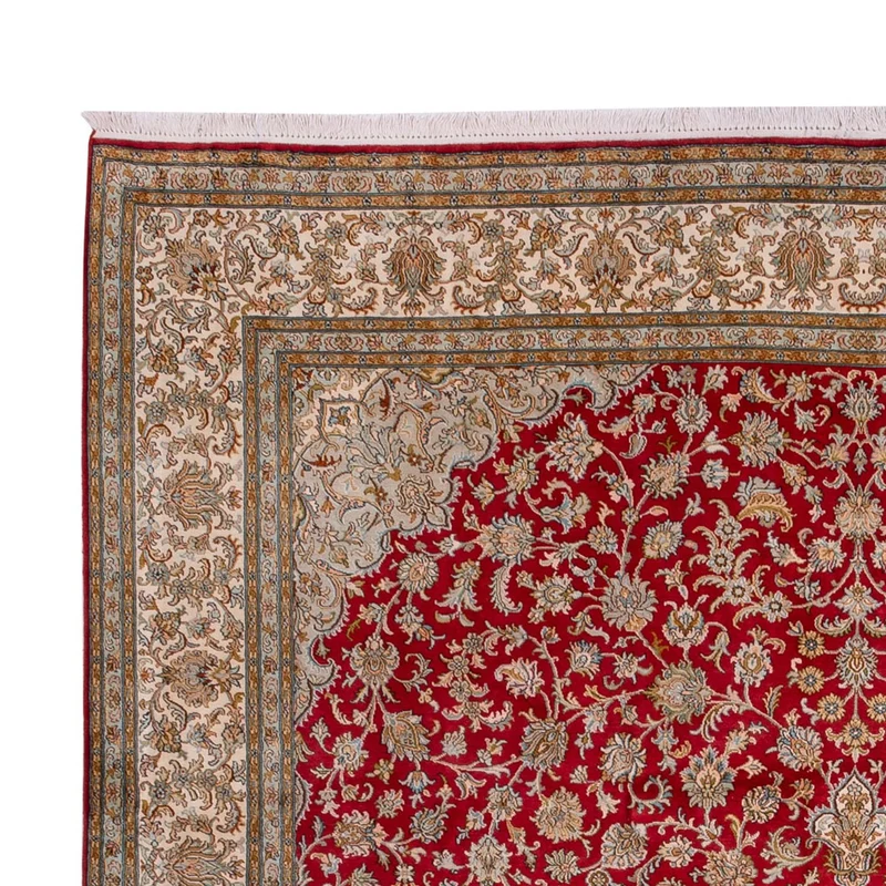 Kaschmir Seide Teppich 244x339cm - Orientteppich - rot