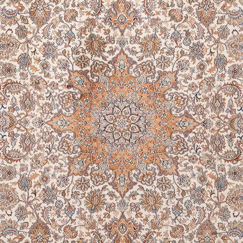 Seidenteppich - Kaschmir Seide - 247 x 347 cm - beige