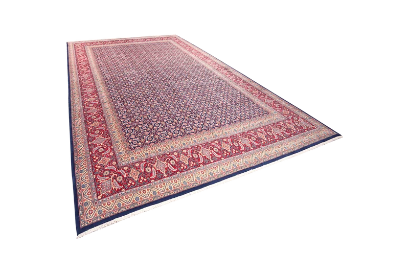 Hamadan · Handgeknüpft – Blau, 446x302 cm