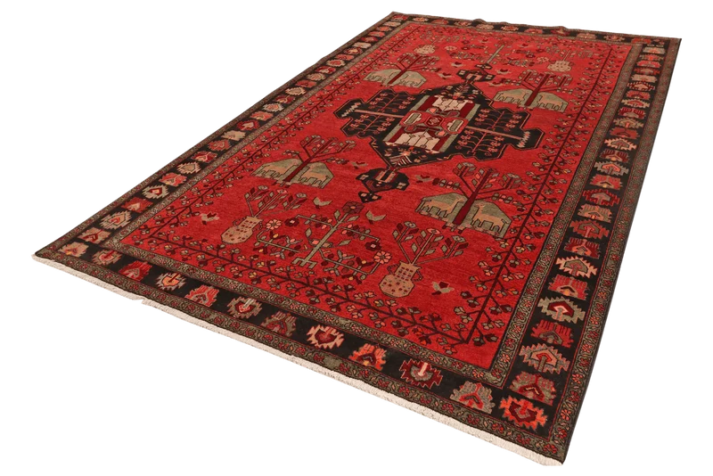 Kordibaf · Handgeknüpft – Rot, 332x217 cm