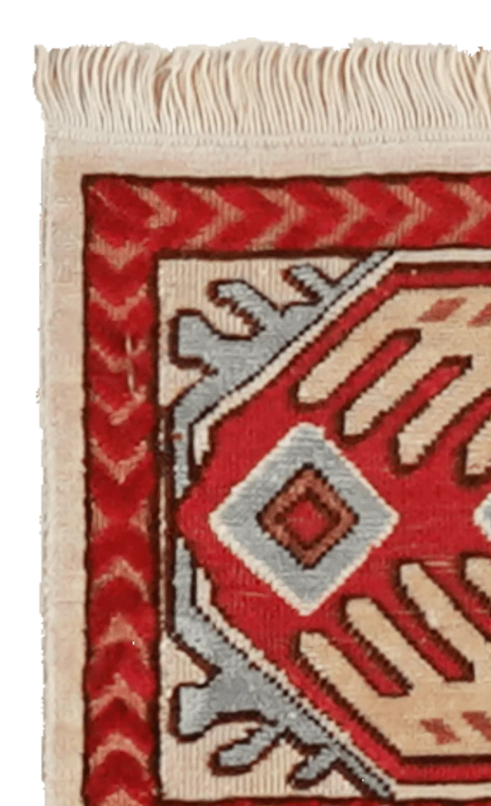 Hereke-Seide · Handgeknüpft – Beige, 23x15 cm