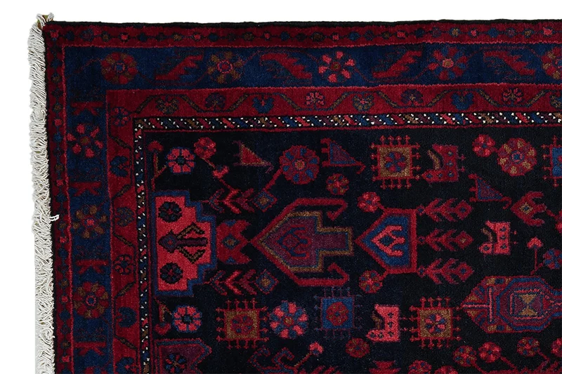 Broudjerd · Handgeknüpft – Blau, 222x136 cm