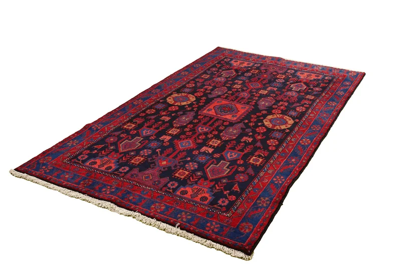 Broudjerd · Handgeknüpft – Blau, 222x136 cm