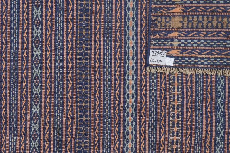 Kelim Kordi · Handgewebt – Blau, 240x170 cm