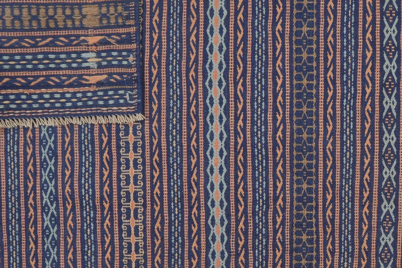Kelim Kordi · Handgewebt – Blau, 240x170 cm