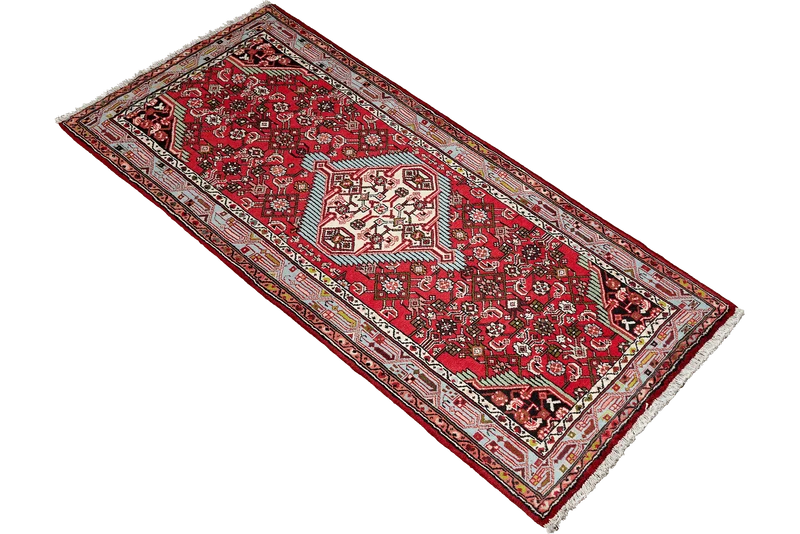 Assadabad · Handgeknüpft – Rot, 195x83 cm