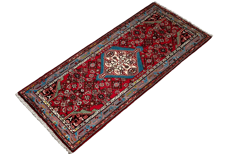 Assadabad · Handgeknüpft – Rot, 195x83 cm