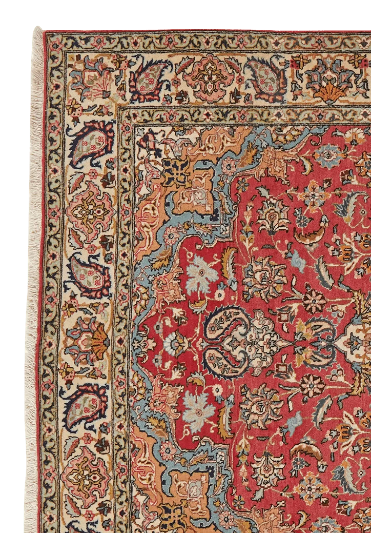 Tabriz Old · Handgeknüpft – Rot, 213x142 cm