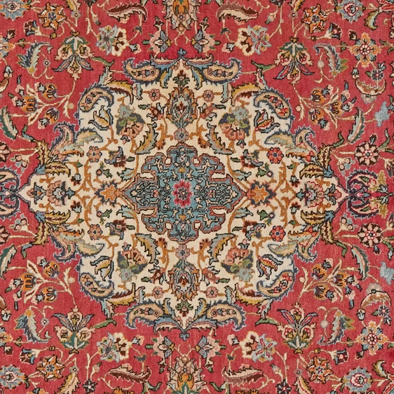 Tabriz Old · Handgeknüpft – Rot, 213x142 cm