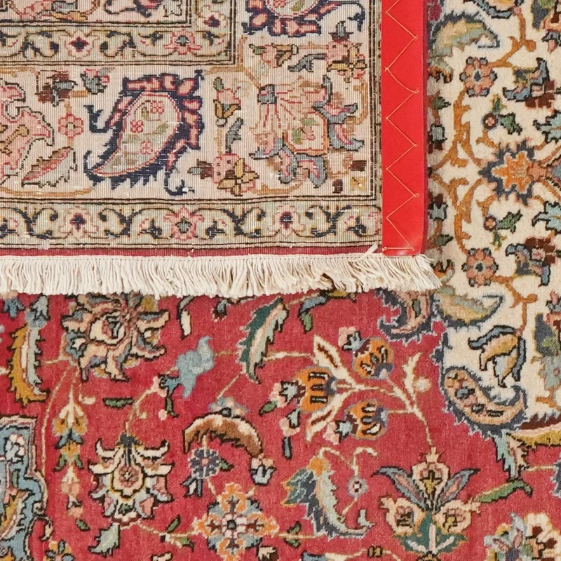 Tabriz Old · Handgeknüpft – Rot, 213x142 cm