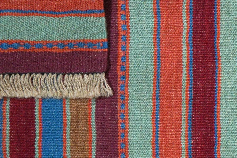 Kelim Gashgai · Handgewebt – Bunt, 204x64 cm