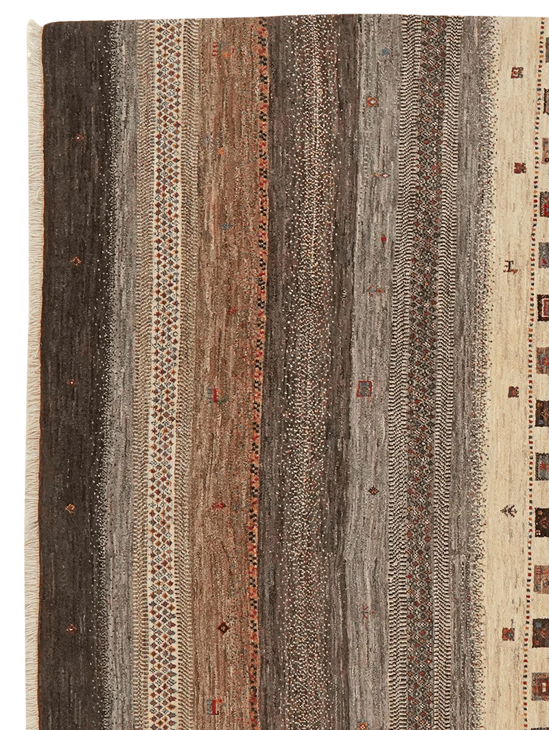 Rizbaf · Handgeknüpft – Braun, 295x204 cm