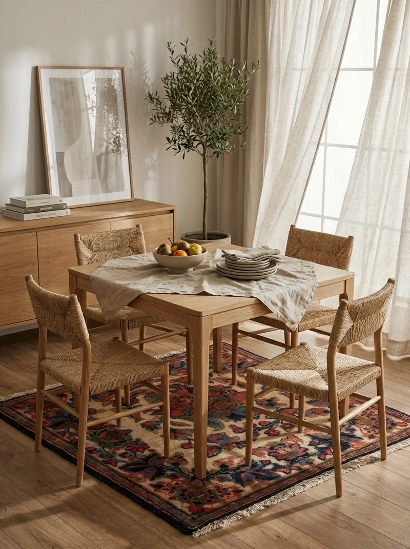 Kashan · Handgeknüpft – Beige, 54x54 cm