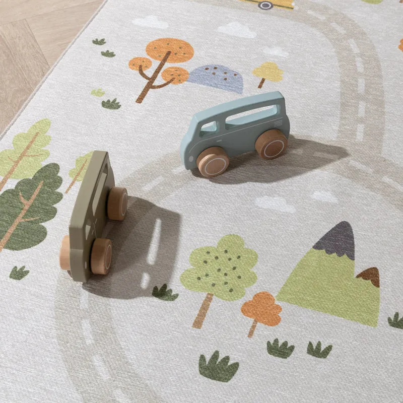 Auto Spielteppich - Rocky Ride Grau