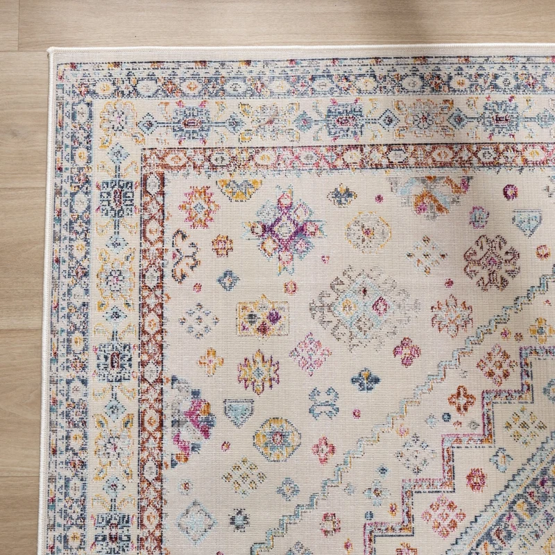 Boho Teppich - Joya Medaillon Bunt