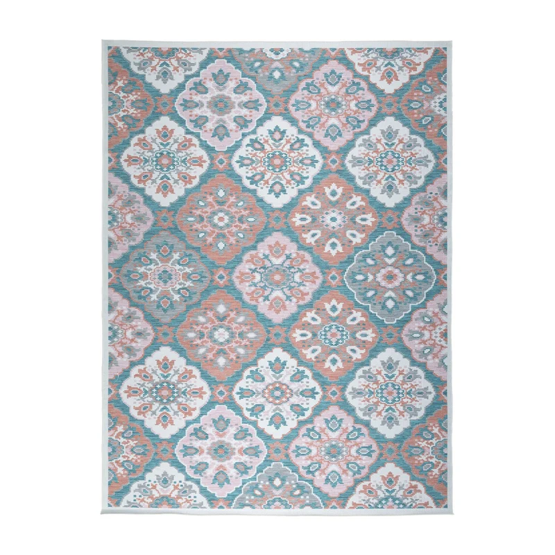 Outdoor Teppich Boho - Vedra Tile Blau