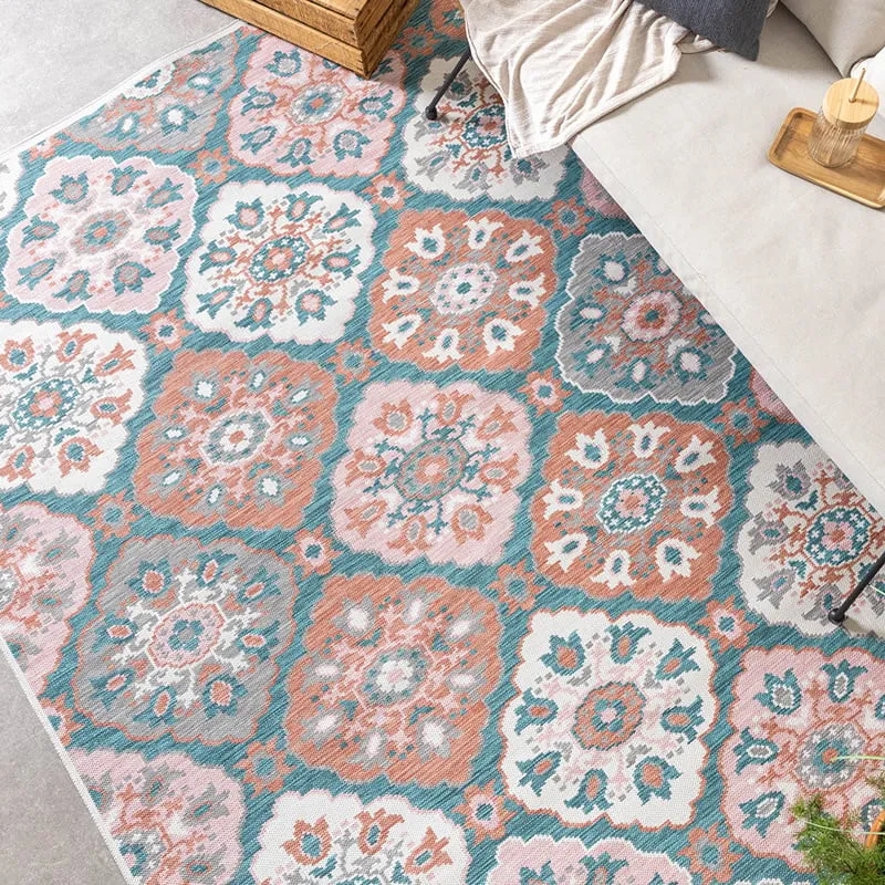 Outdoor Teppich Boho - Vedra Tile Blau