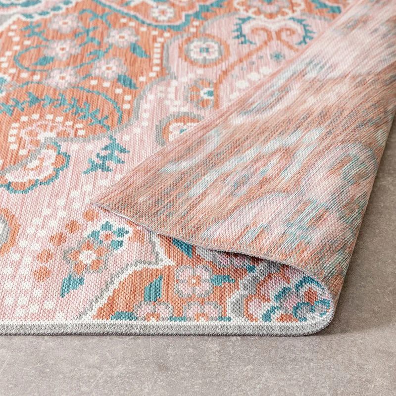 Outdoor Teppich Boho - Vedra Medaillon Rosa