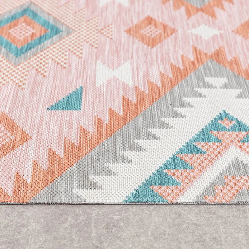 Outdoor Teppich Boho - Vedra Aztec Rosa