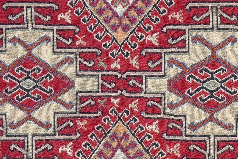 Sumak Shahsavan · Handgewebt – Beige, 96x80 cm