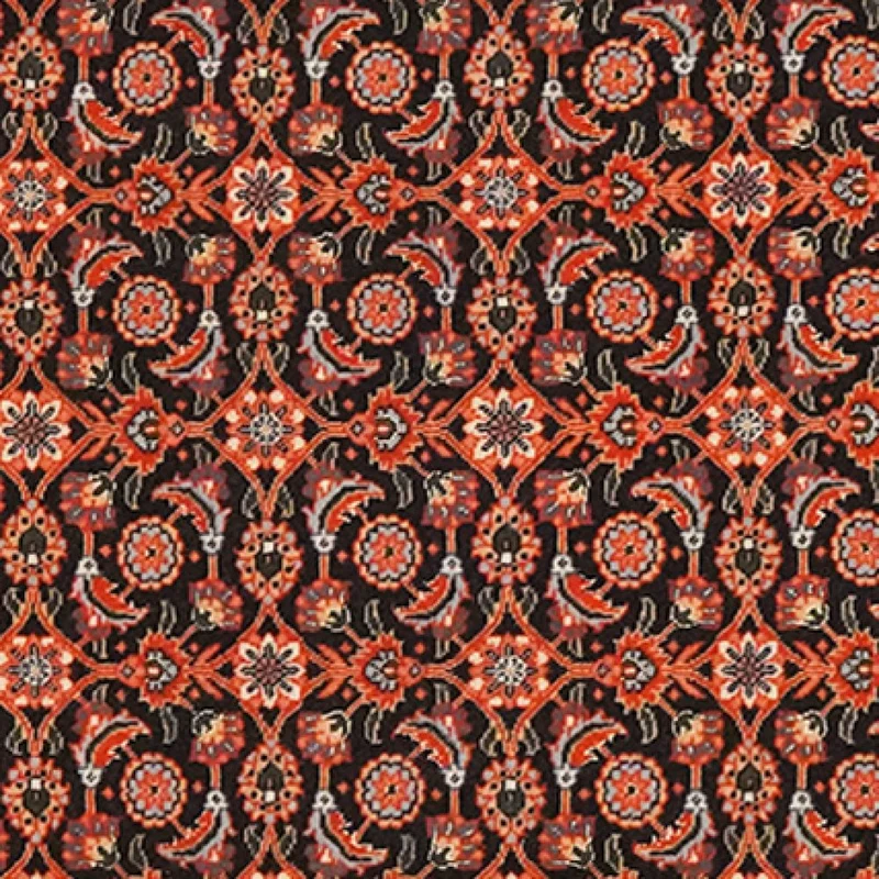 Tabriz 50 Raj · Handgeknüpft – Blau, 195x69 cm