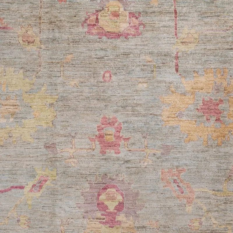 Usak Teppich 264x366cm - Orientteppich - hellblau