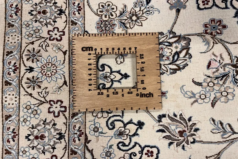 Nain 6La · Handgeknüpft – Beige, 146x98 cm
