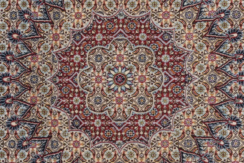 Moud Mahi · Handgeknüpft – Beige, 295x194 cm